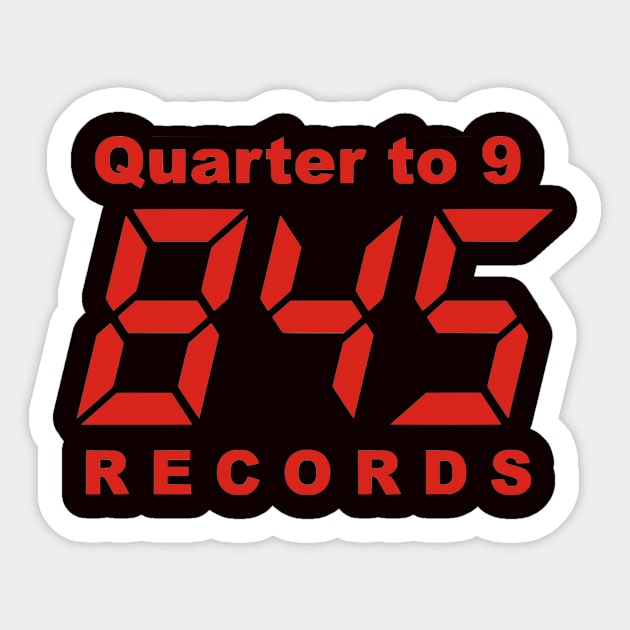 Red QT9 845 Retro Sticker by Dj Architect